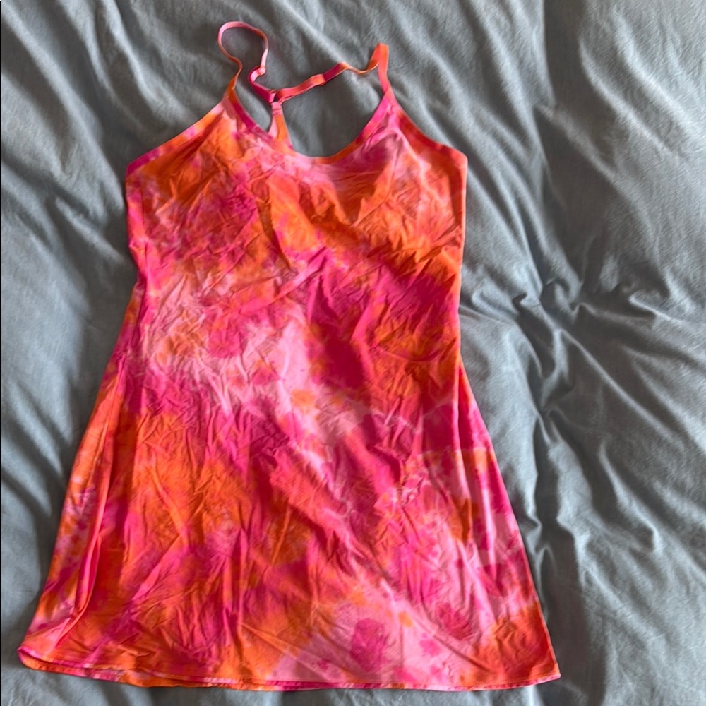 Outdoor Voices Orange and Pink ExertDress L